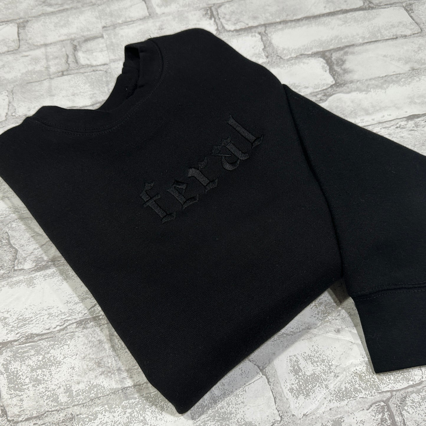 Feral - Embroidered Crewneck Sweatshirt