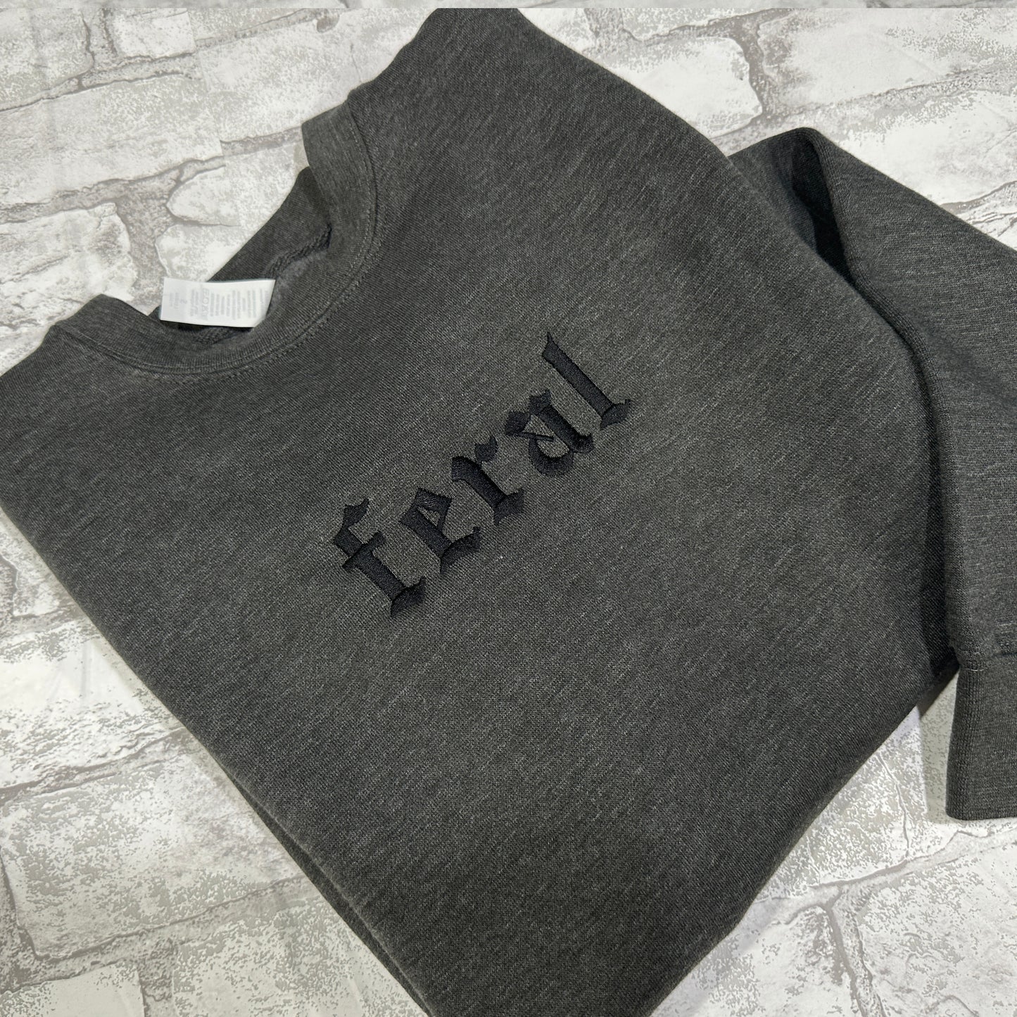 Feral - Embroidered Crewneck Sweatshirt