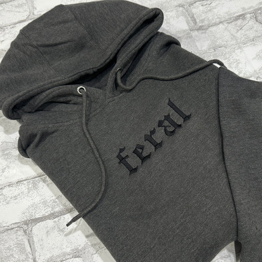 Feral - Embroidered Hoodie