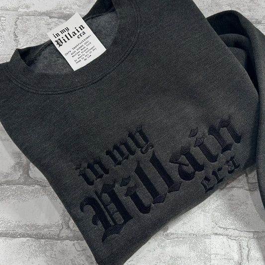 In My Villain Era™  - Embroidered Crewneck Sweatshirt