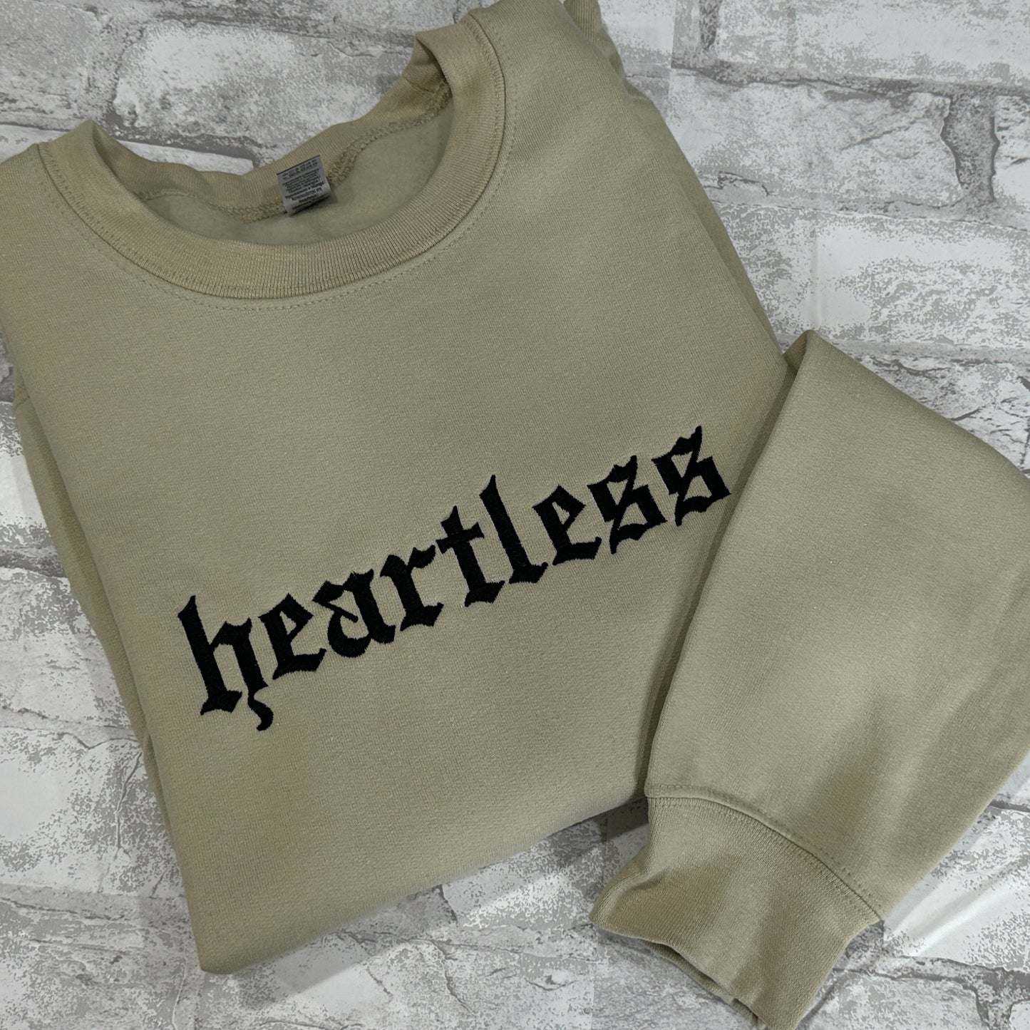 Heartless - Embroidered Crewneck Sweatshirt