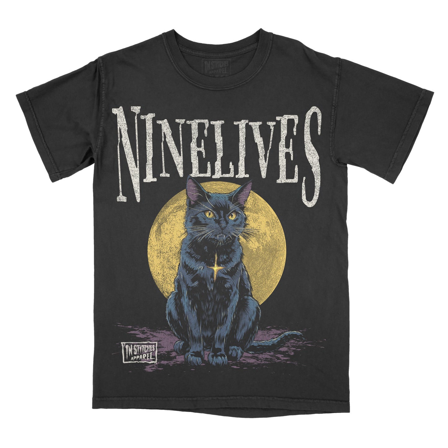 Nine Lives - Comfort Colors Graphic Tee