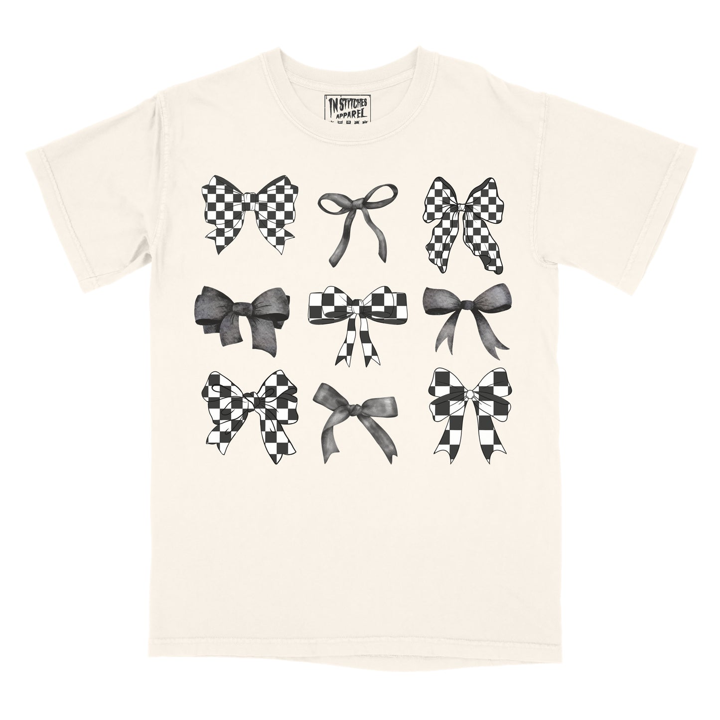 Checkered Coquette Bows - Comfort Colors Graphic Tee