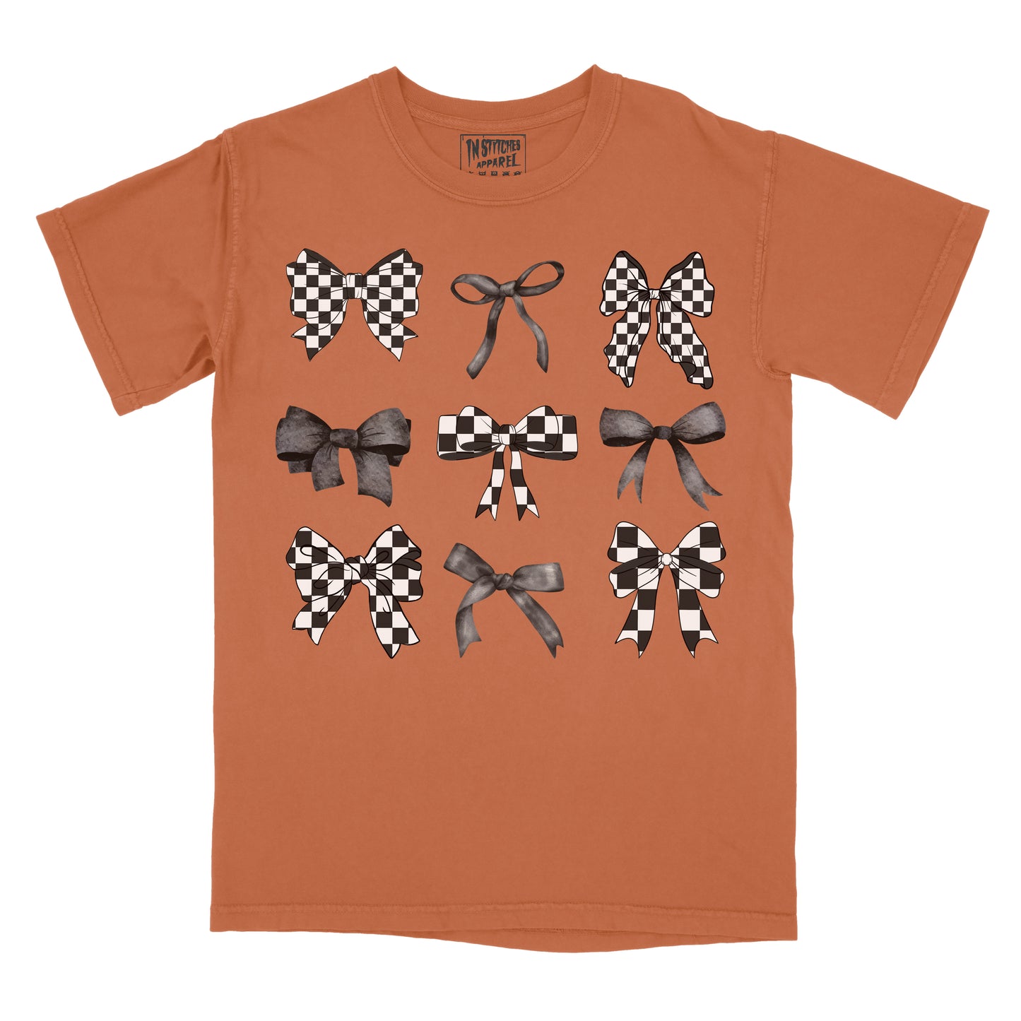 Checkered Coquette Bows - Comfort Colors Graphic Tee