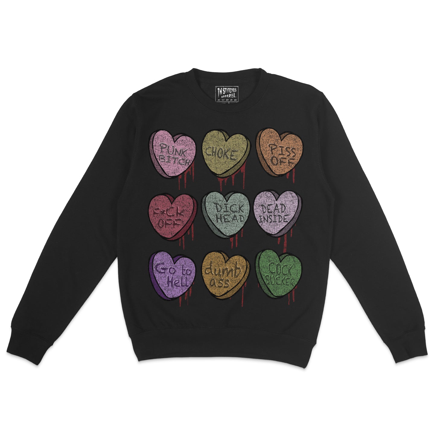 Candy Hearts - Crewneck Sweatshirt
