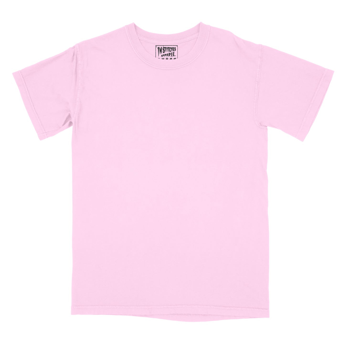 Blossom Pink garment-dyed blank t-shirt made from soft premium cotton with a relaxed fit and vintage-washed finish. Ideal for embroidery, printing, crafting, or everyday wear.