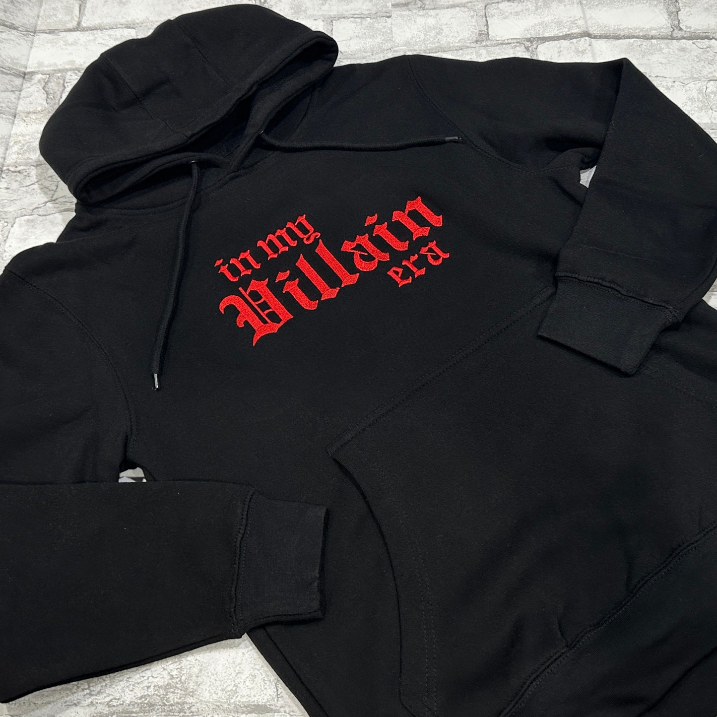 RED In My Villain Era™ - Embroidered Hoodie