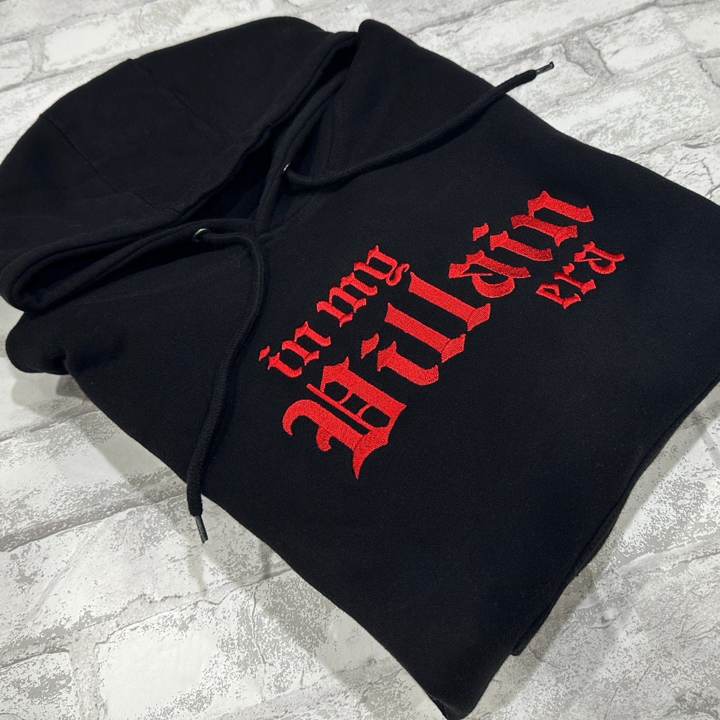 RED In My Villain Era™ - Embroidered Hoodie