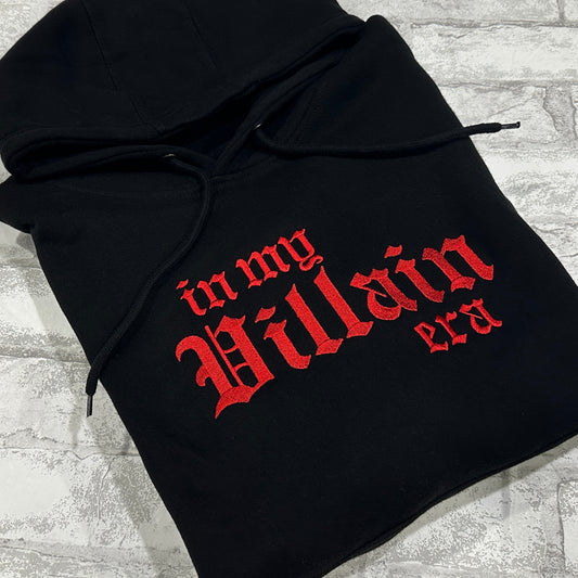 RED In My Villain Era™ - Embroidered Hoodie