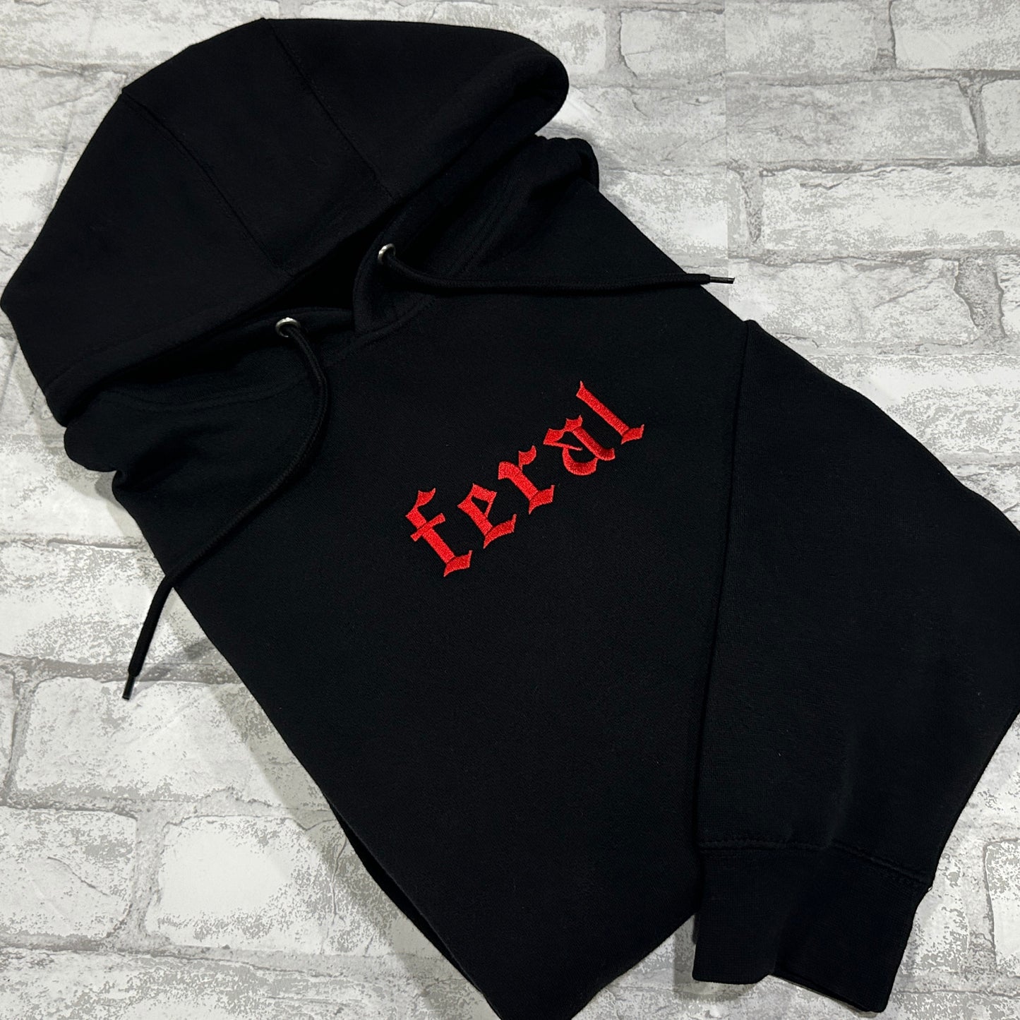 RED Feral - Embroidered Hoodie