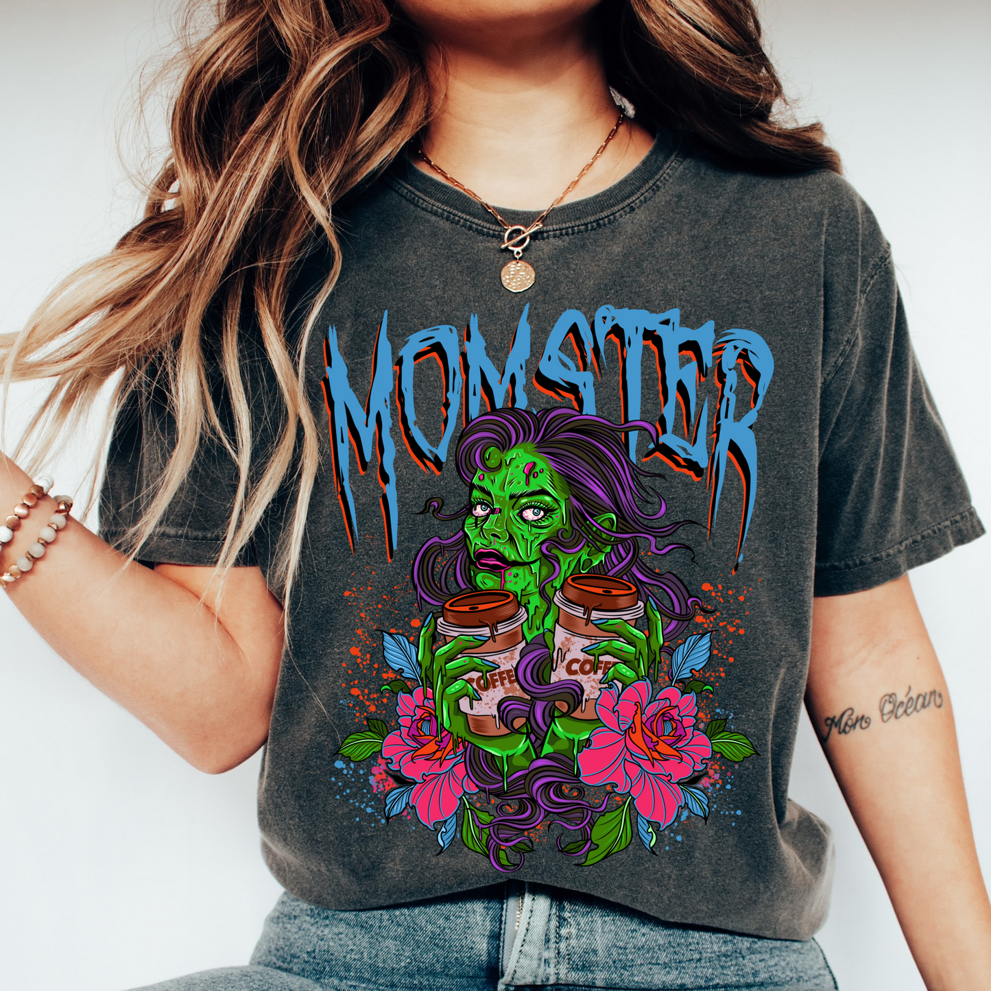 Momster Coffee - Comfort Colors Graphic Tee