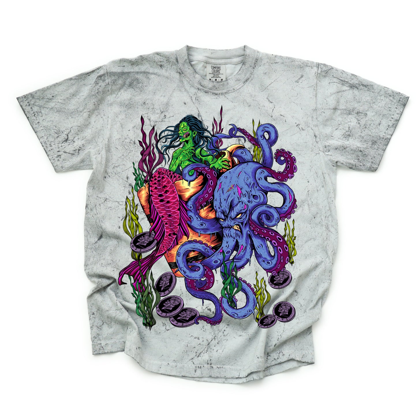 Dead Under The Sea - Color Blast Comfort Colors Graphic Tee