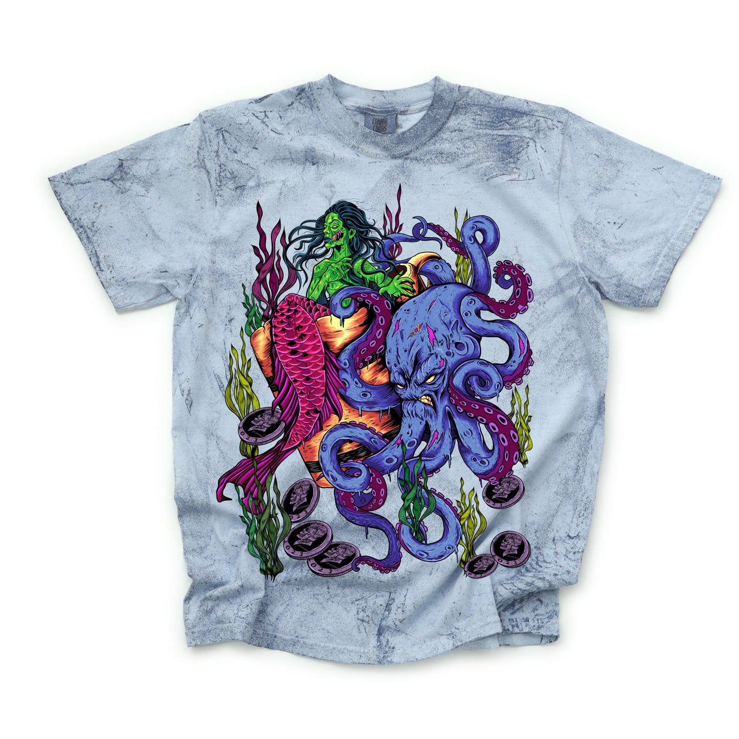 Dead Under The Sea - Color Blast Comfort Colors Graphic Tee