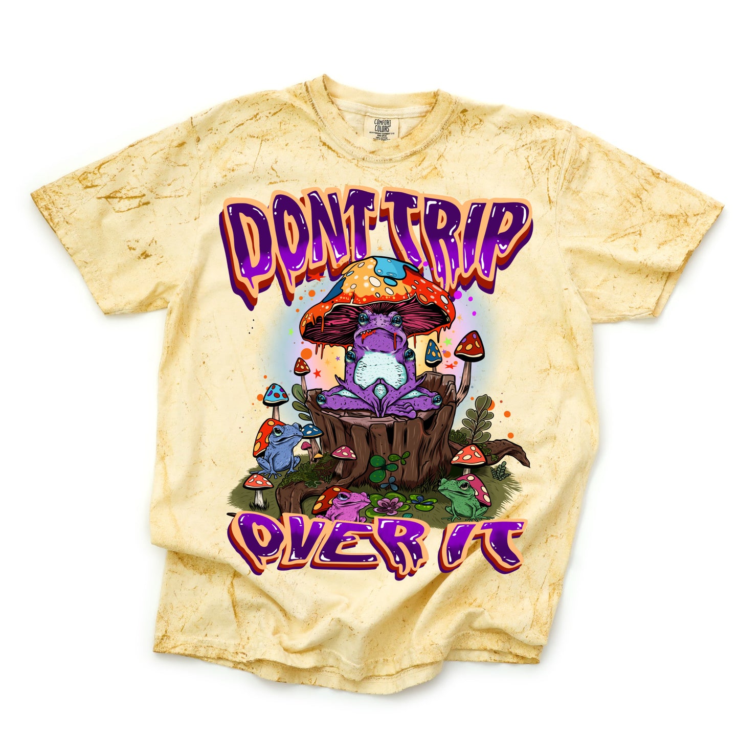 Don't Trip Over It - Color Blast Comfort Colors Graphic Tee