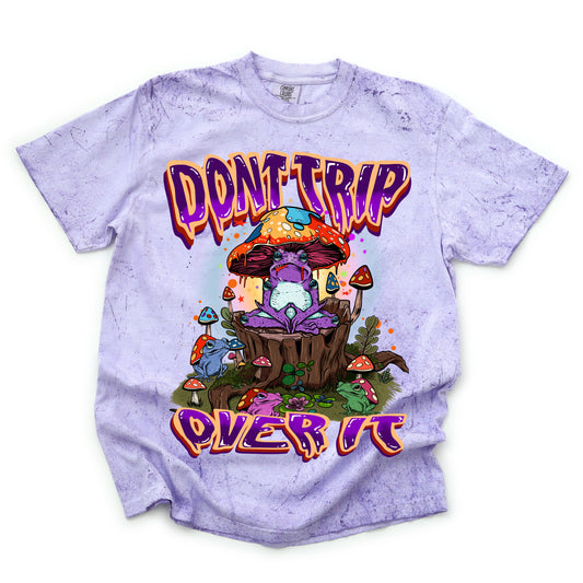 Don't Trip Over It - Color Blast Comfort Colors Graphic Tee