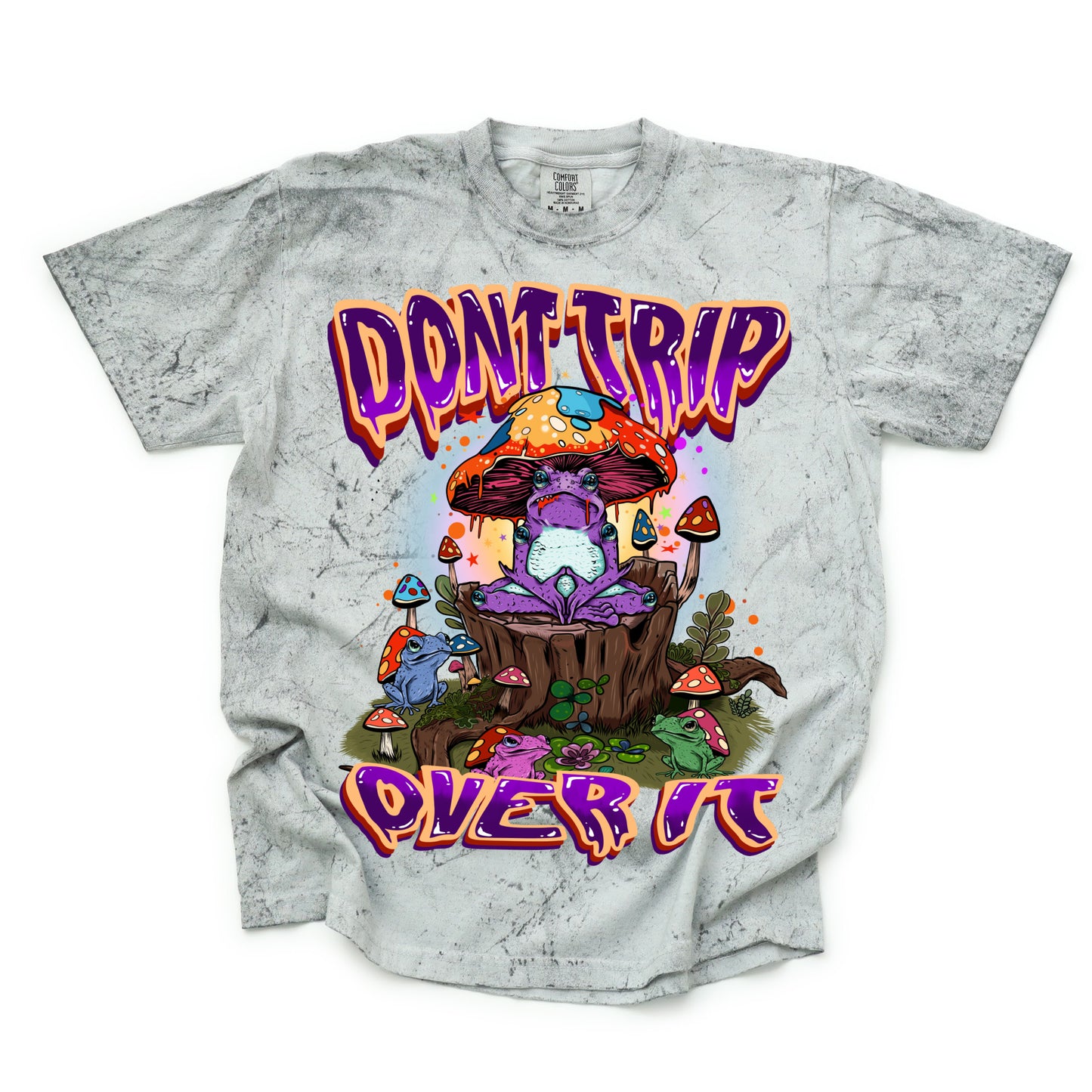 Don't Trip Over It - Color Blast Comfort Colors Graphic Tee