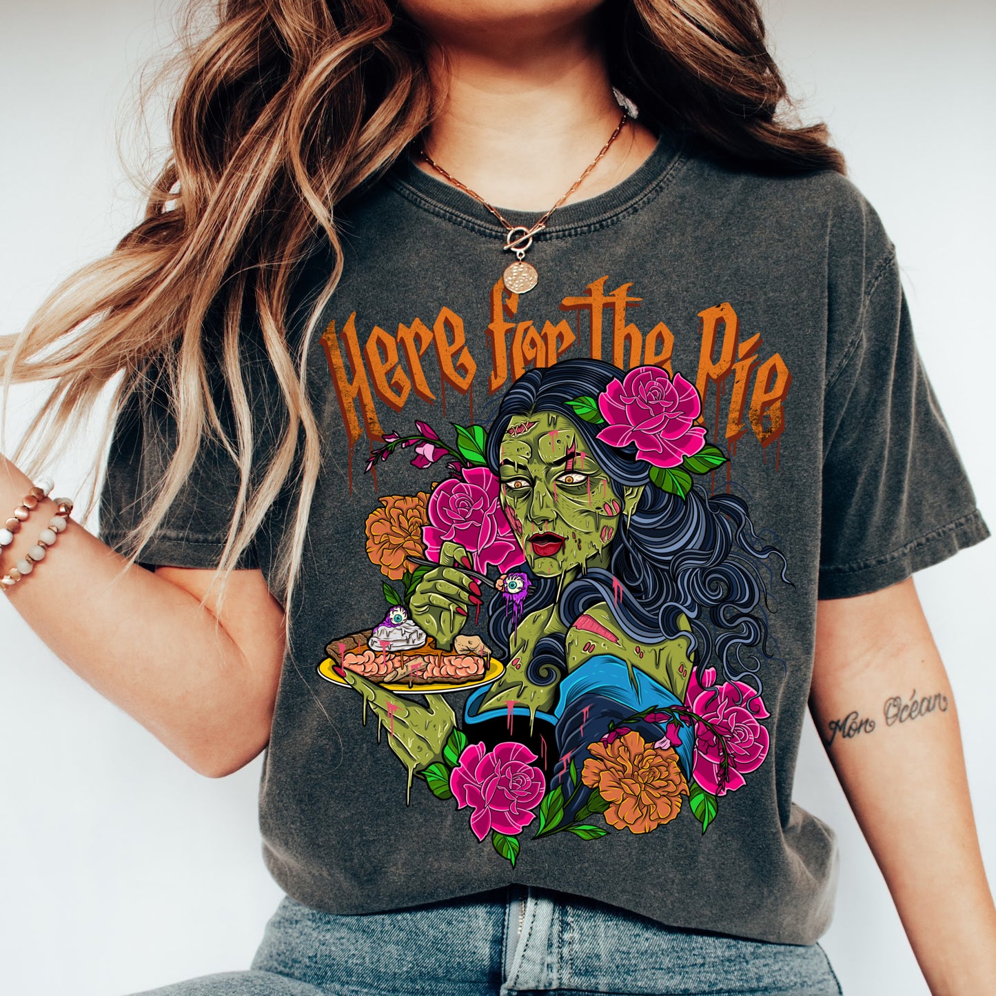 Here For The Pie - Comfort Colors Graphic Tee