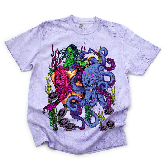 Dead Under The Sea - Color Blast Comfort Colors Graphic Tee