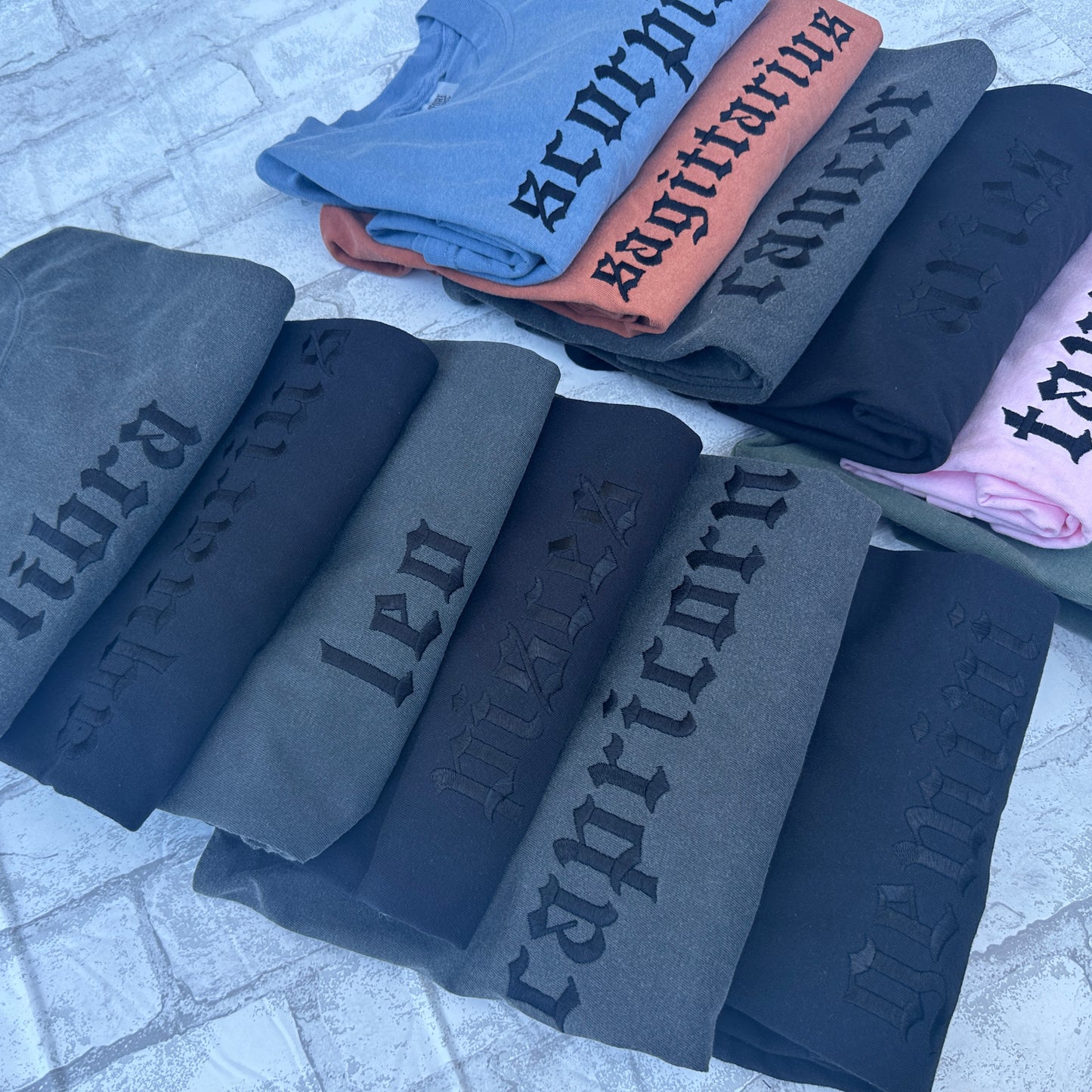 Gemini Zodiac Shirt- Comfort Colors Embroidered Tee (Copy)