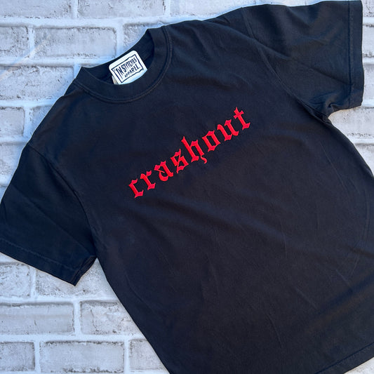 Crashout- Comfort Colors Embroidered Tee