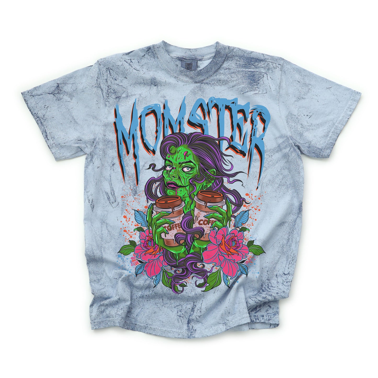 Momster - Color Blast Comfort Colors Graphic Tee