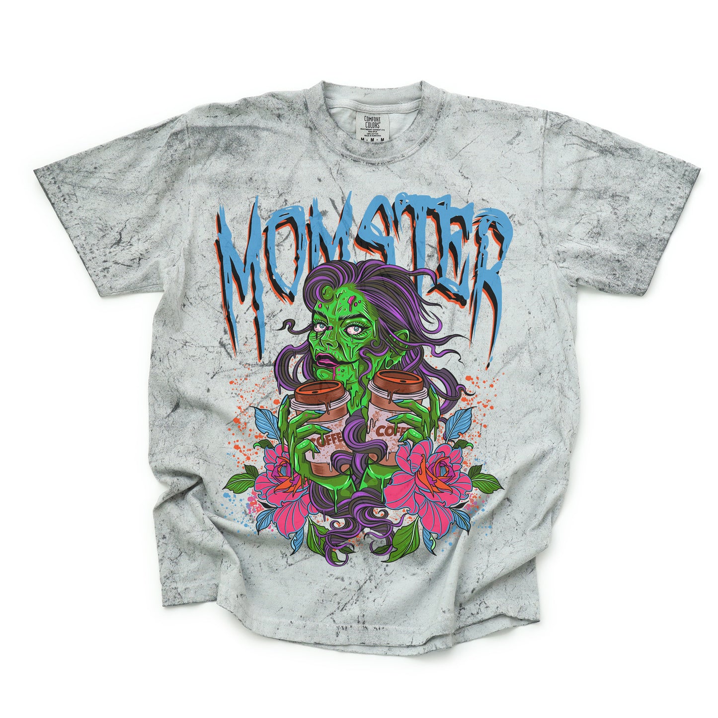 Momster - Color Blast Comfort Colors Graphic Tee