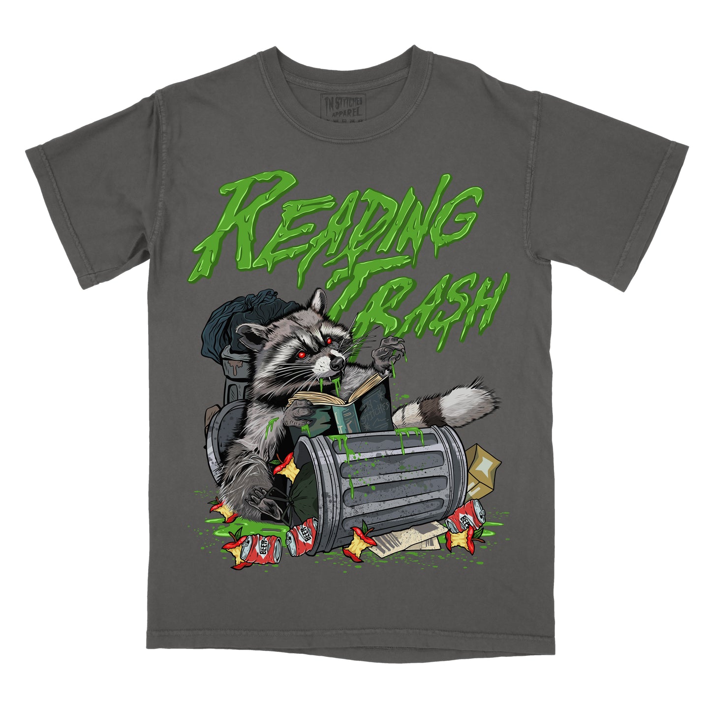 Reading Trash Racoon - Comfort Colors Graphic Tee