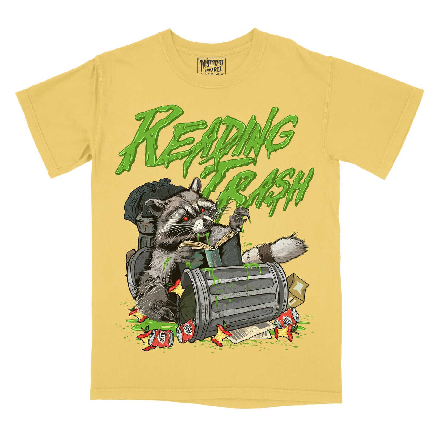 Reading Trash Racoon - Comfort Colors Graphic Tee