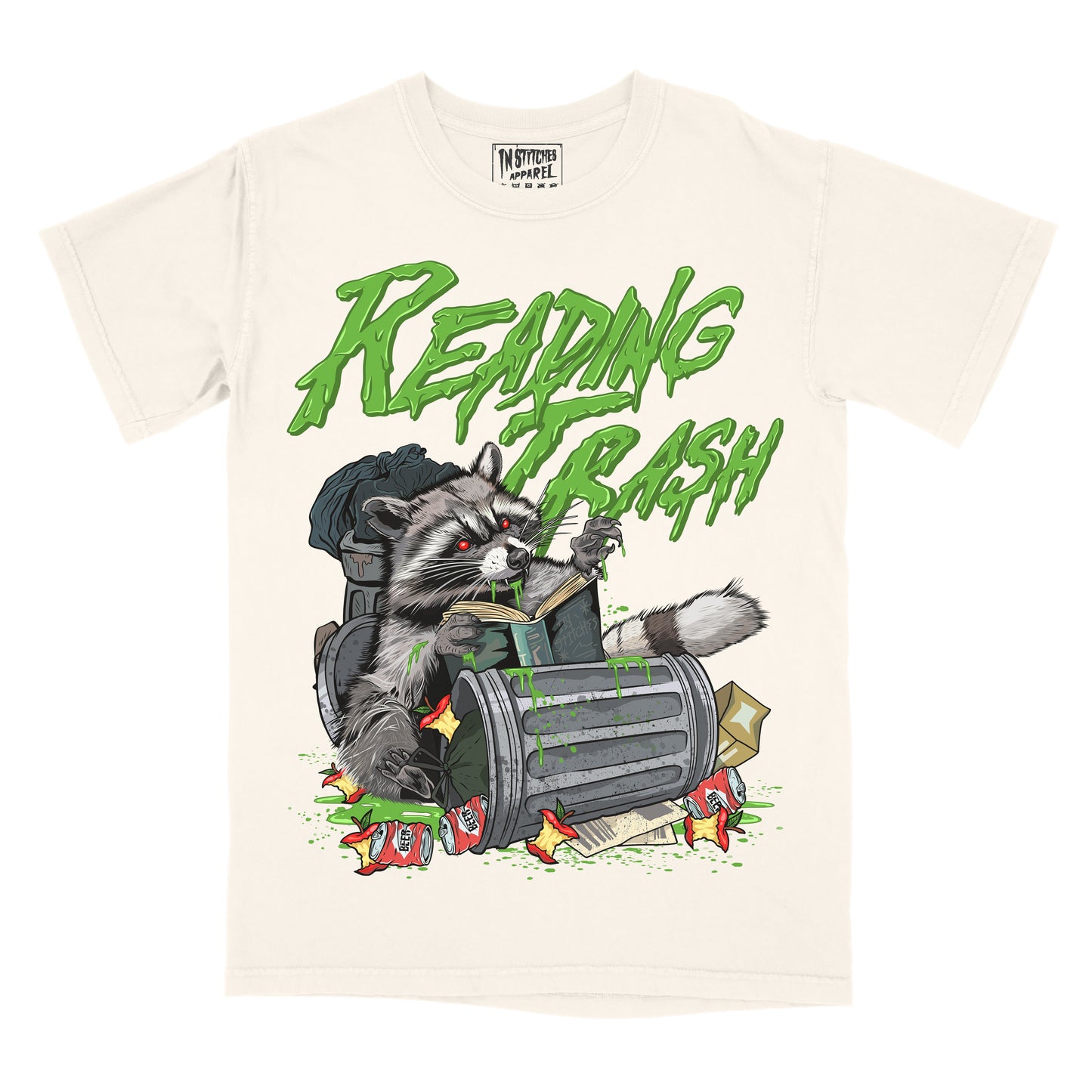 Reading Trash Racoon - Comfort Colors Graphic Tee