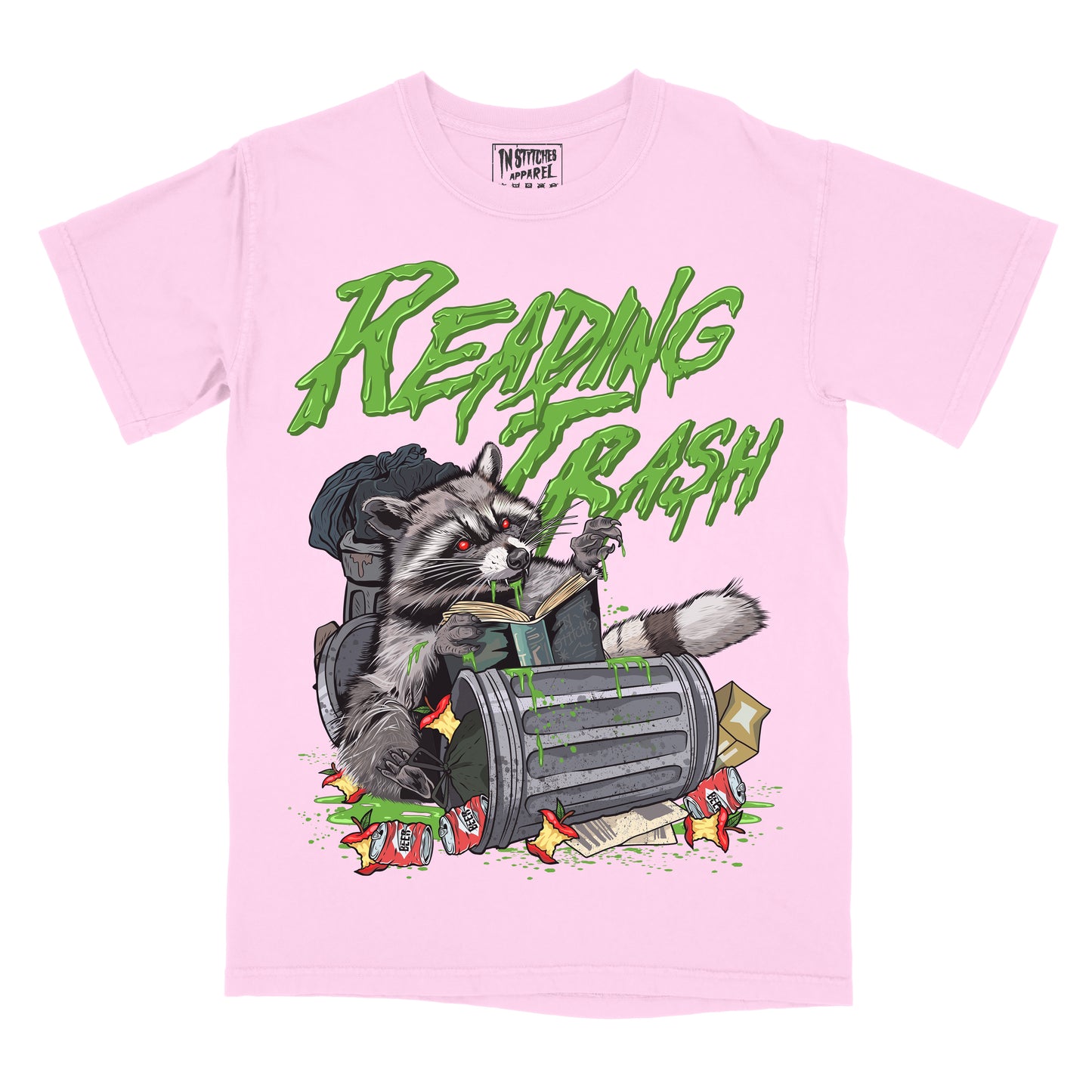 Reading Trash Racoon - Comfort Colors Graphic Tee