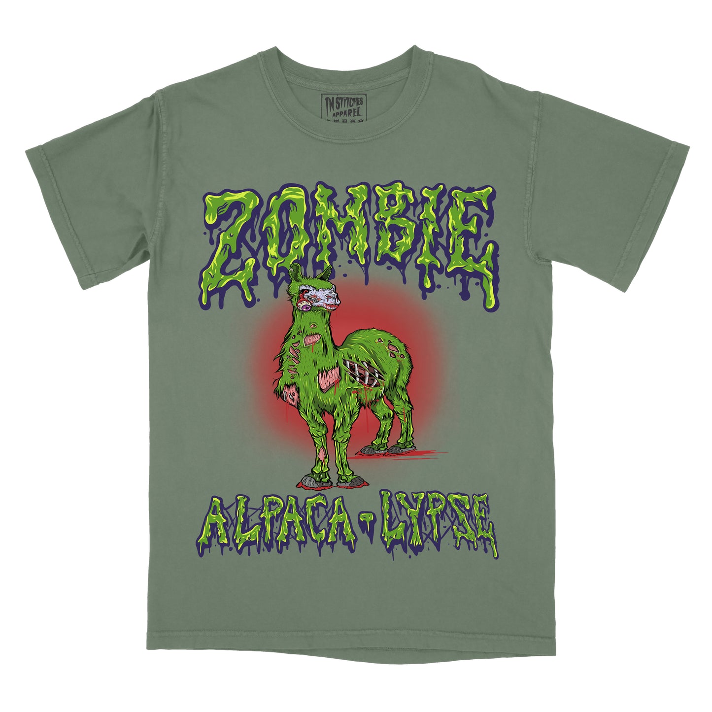 Zombie Alpaca-Lypse - Comfort Colors Graphic Tee